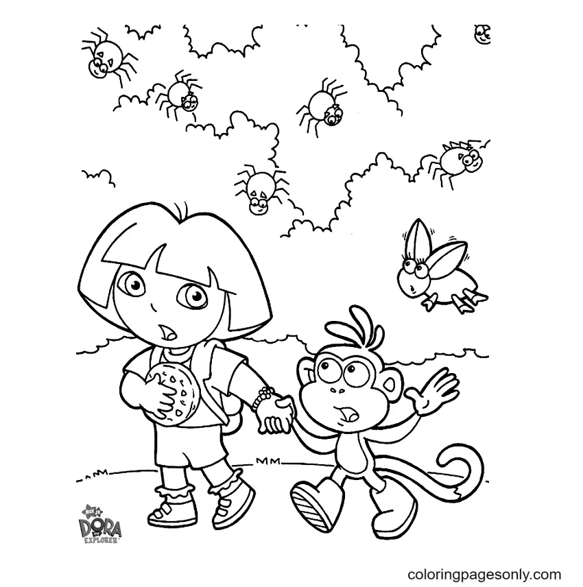 Desenhos de Dora a Aventureira Para Colorir 38