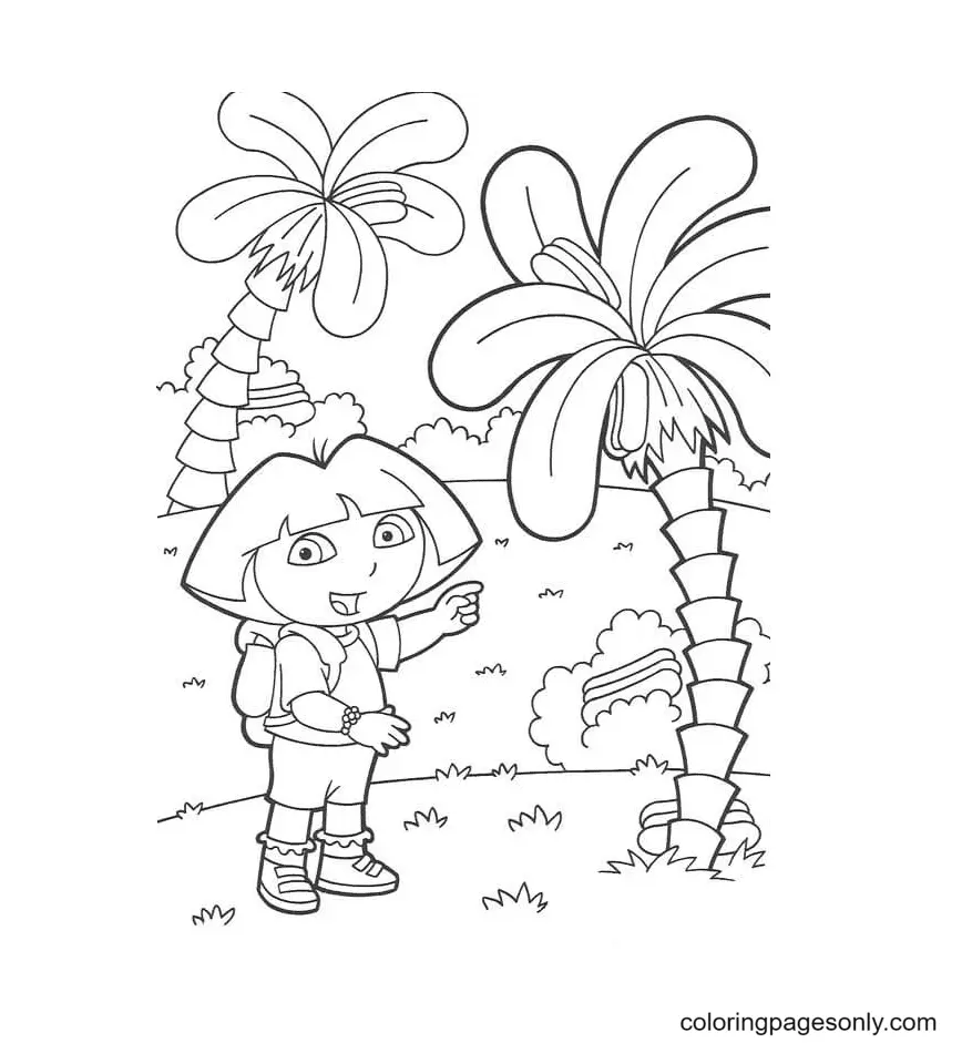 Desenhos de Dora a Aventureira Para Colorir 41