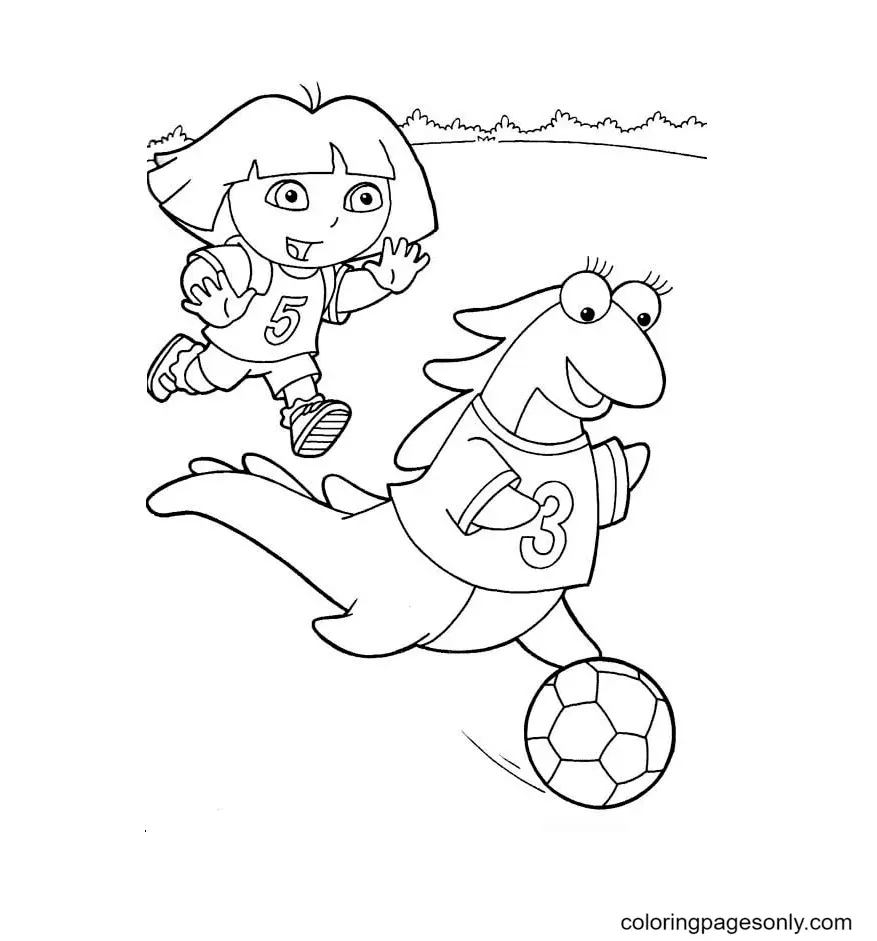 Desenhos de Dora a Aventureira Para Colorir 42