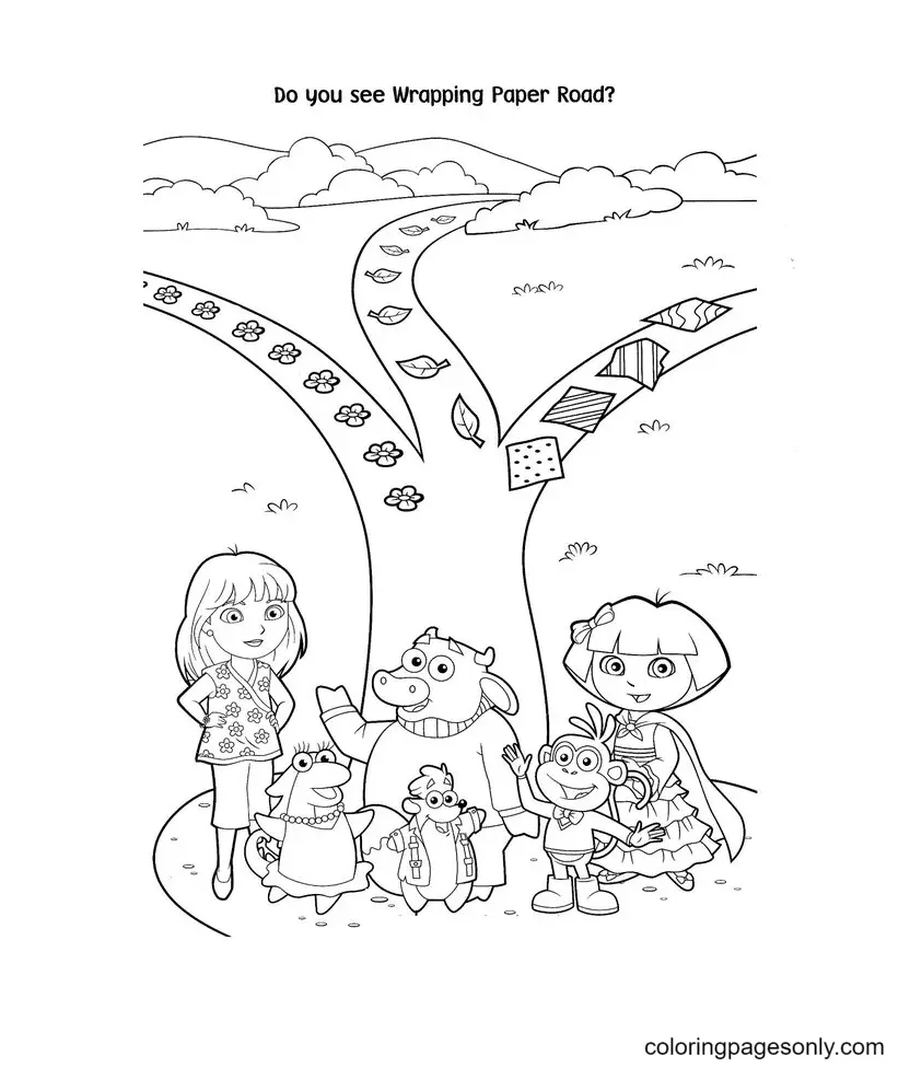 Desenhos de Dora a Aventureira Para Colorir 6