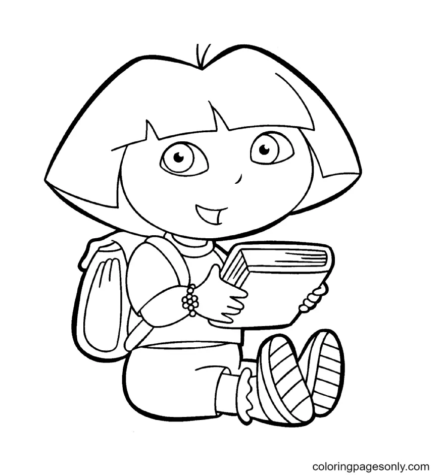 Desenhos de Dora a Aventureira Para Colorir 7