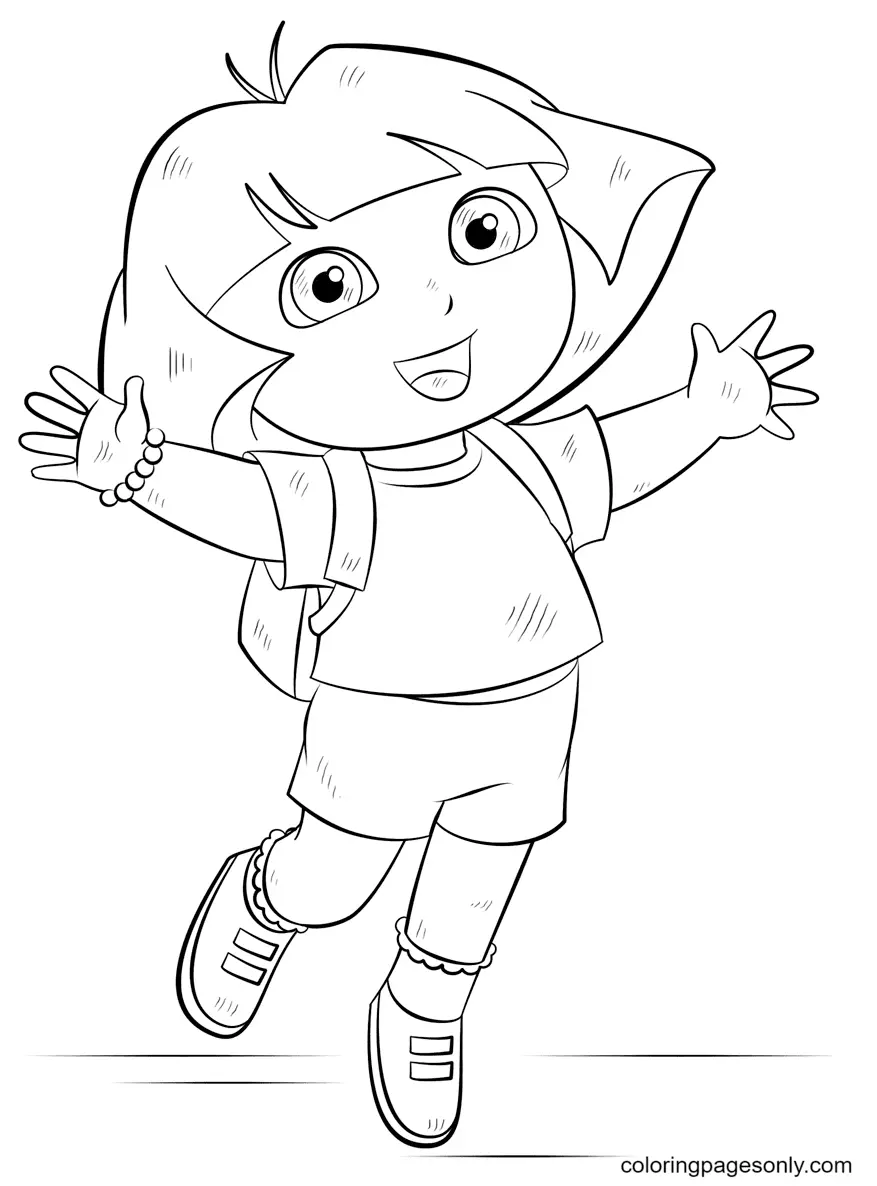 Desenhos de Dora a Aventureira Para Colorir 9