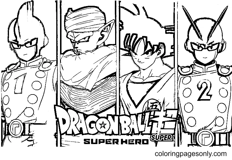 Desenhos de Dragon Ball Super Super Heroi Para Colorir 5