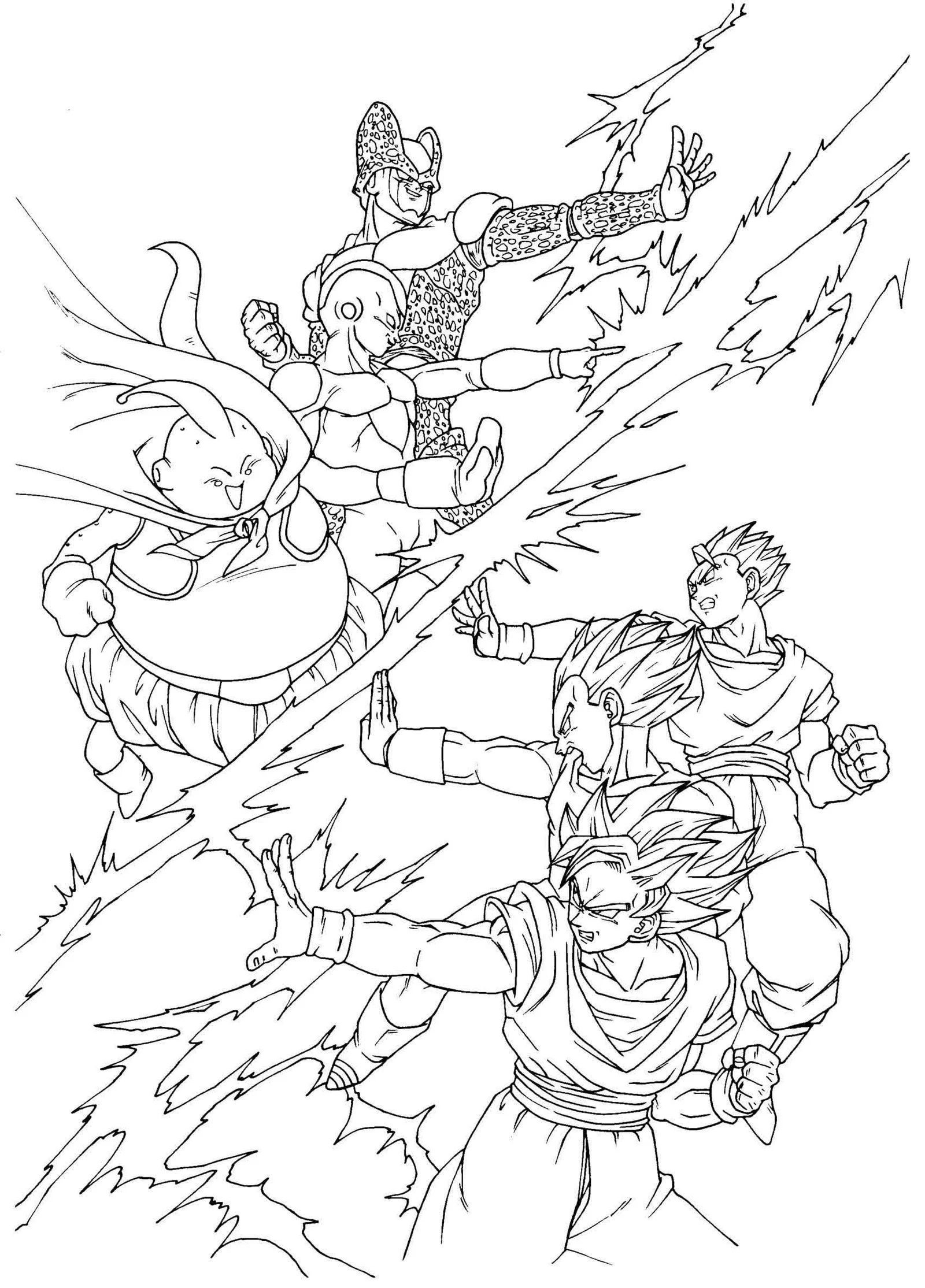 Desenhos de Dragon Ball Z Para Colorir 45