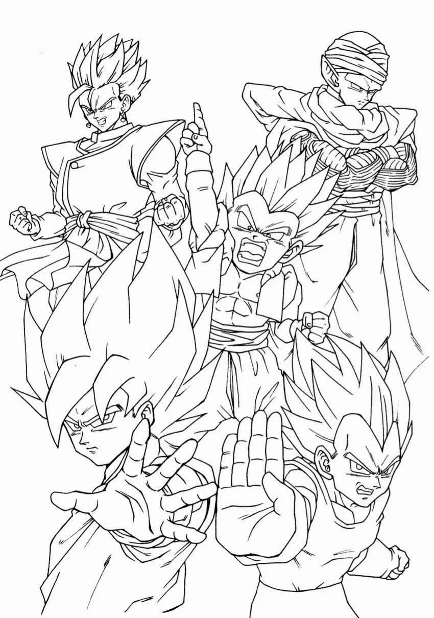 Desenhos de Dragon Ball Z Para Colorir 47