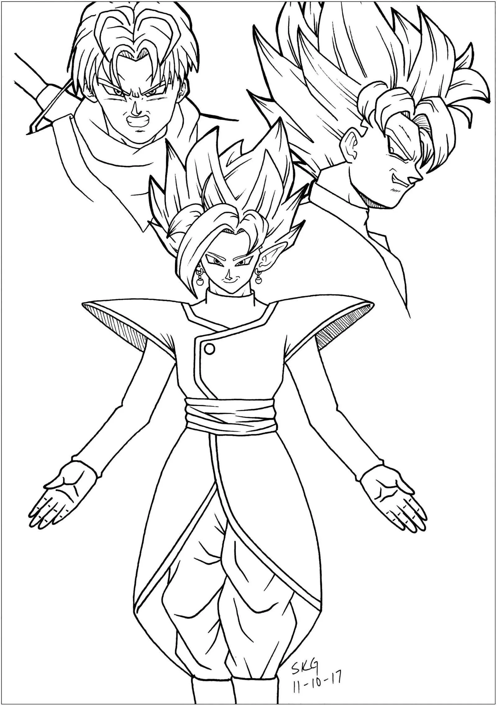 Desenhos de Dragon Ball Z Para Colorir 52