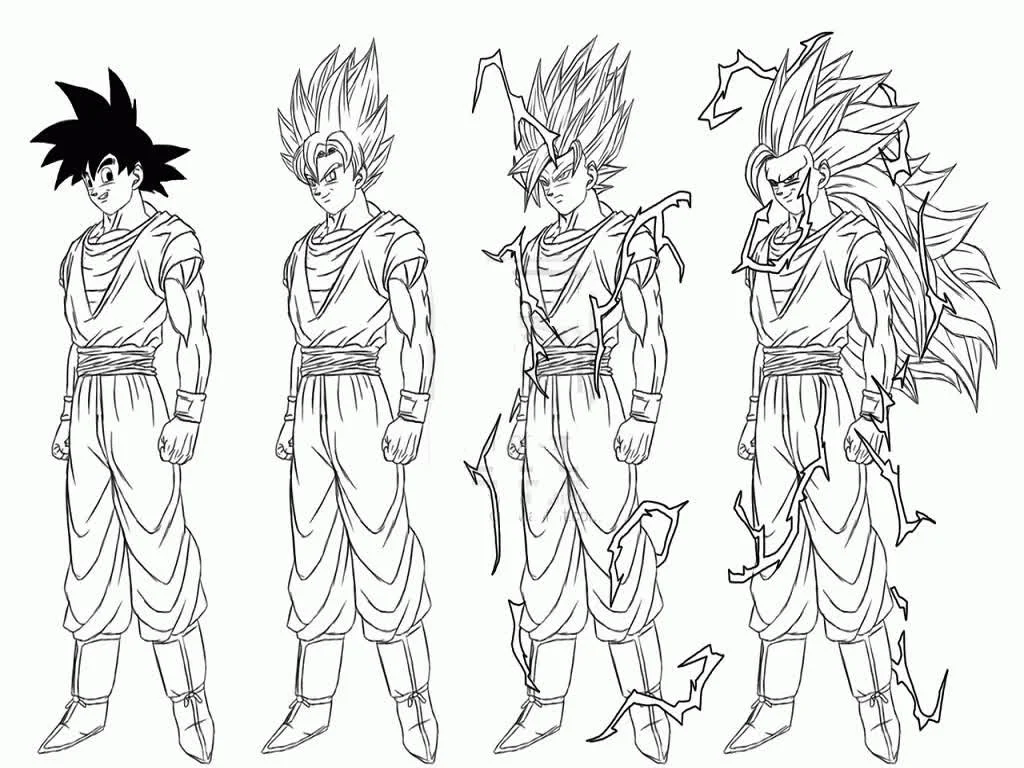 Desenhos de Dragon Ball Z Para Colorir