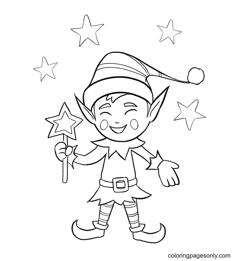 Desenhos de Duende Para Colorir 10