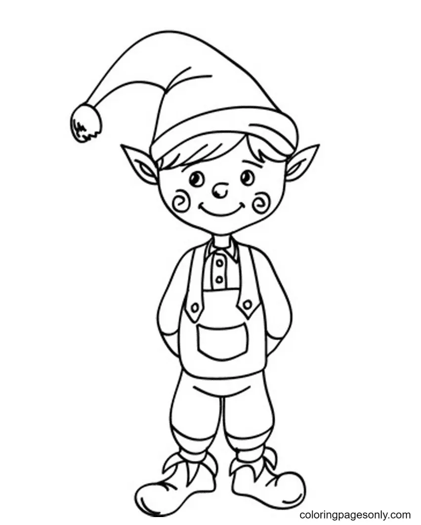 Desenhos de Duende Para Colorir 18