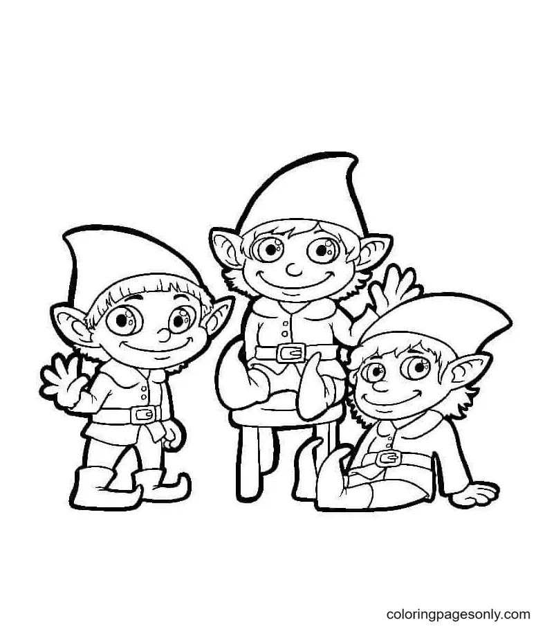 Desenhos de Duende Para Colorir 19