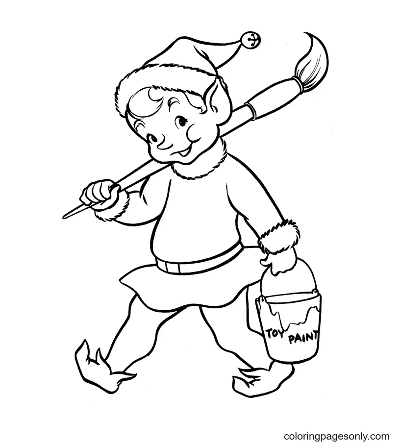 Desenhos de Duende Para Colorir 22