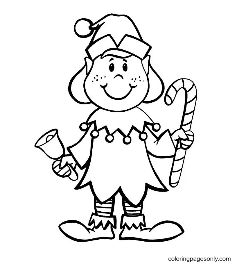 Desenhos de Duende Para Colorir 29