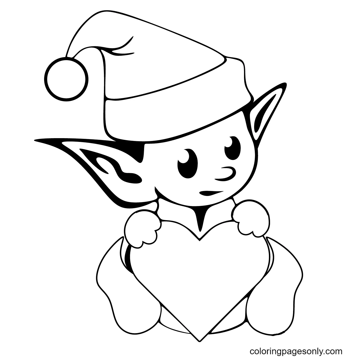 Desenhos de Duende Para Colorir 3