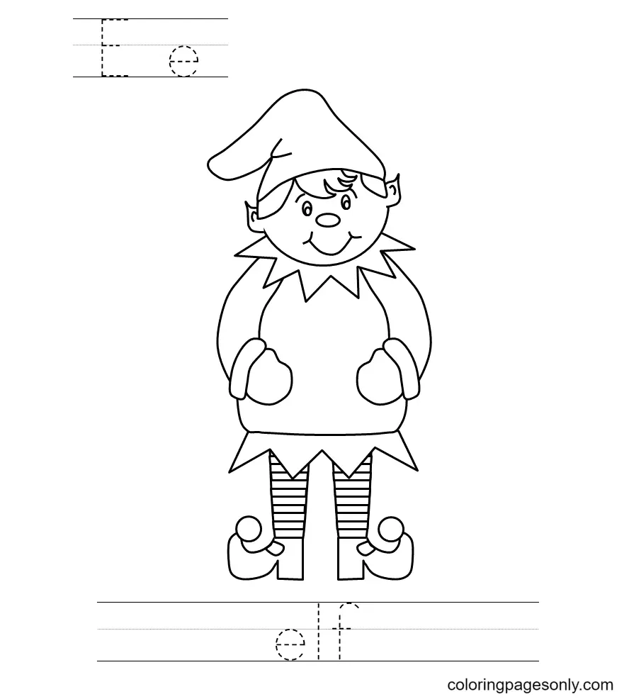 Desenhos de Duende Para Colorir 30