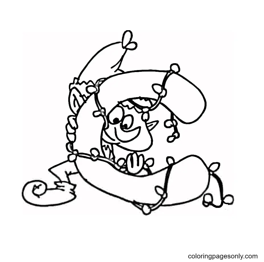 Desenhos de Duende Para Colorir 46