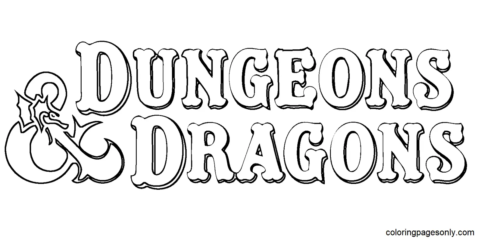 Desenhos de Dungeons e Dragons Para Colorir 11