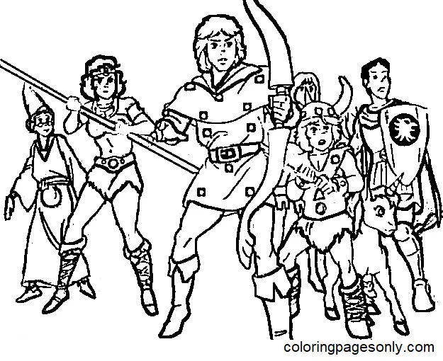 Desenhos de Dungeons e Dragons Para Colorir 13