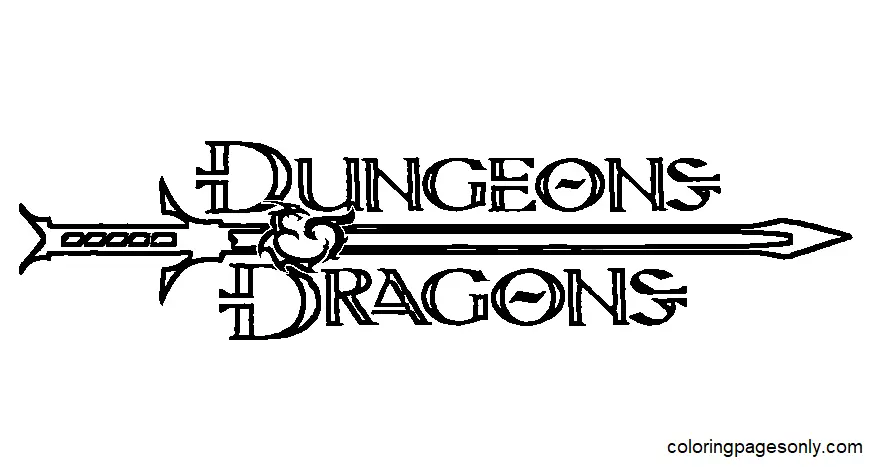 Desenhos de Dungeons e Dragons Para Colorir 28