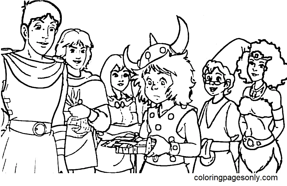 Desenhos de Dungeons e Dragons Para Colorir 39