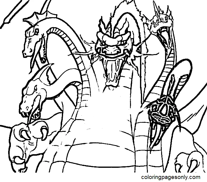 Desenhos de Dungeons e Dragons Para Colorir 7