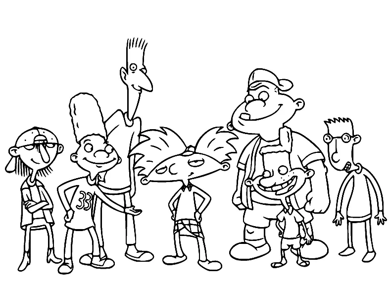 Desenhos de Ei Arnold Para Colorir 1