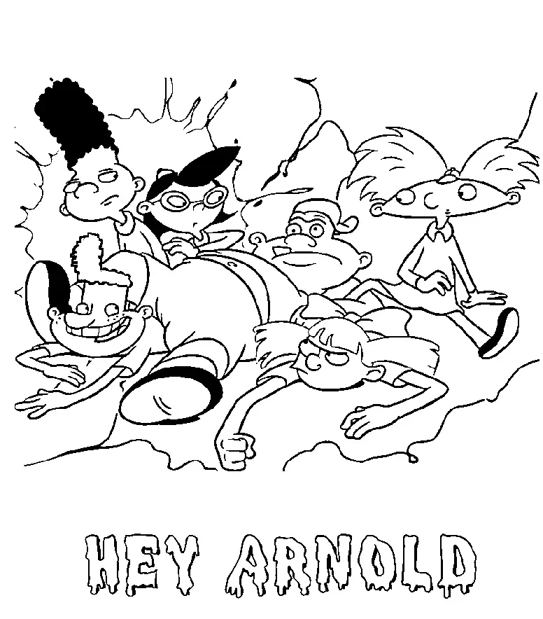 Desenhos de Ei Arnold Para Colorir 3