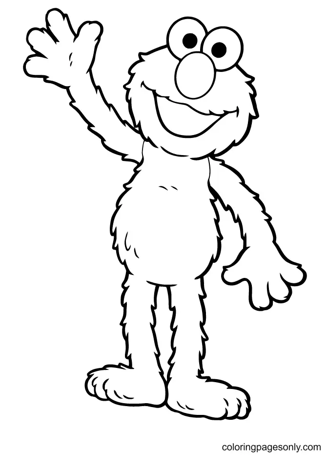 Desenhos de Elmo Para Colorir 1