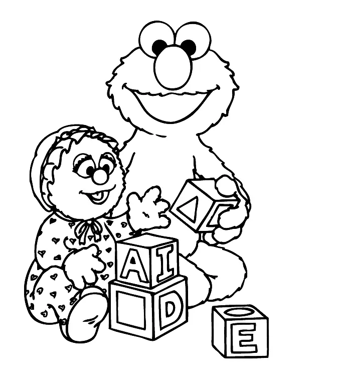 Desenhos de Elmo Para Colorir 18