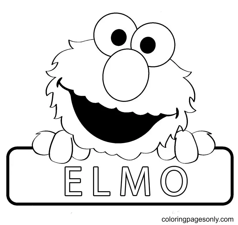 Desenhos de Elmo Para Colorir 3