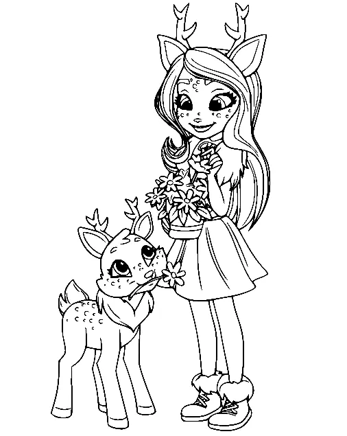 Desenhos de Enchantimals Para Colorir 13