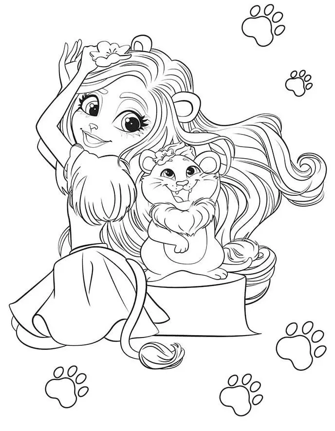 Desenhos de Enchantimals Para Colorir 8