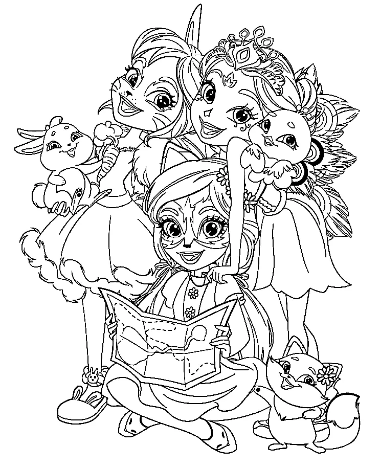 Desenhos de Enchantimals Para Colorir 9