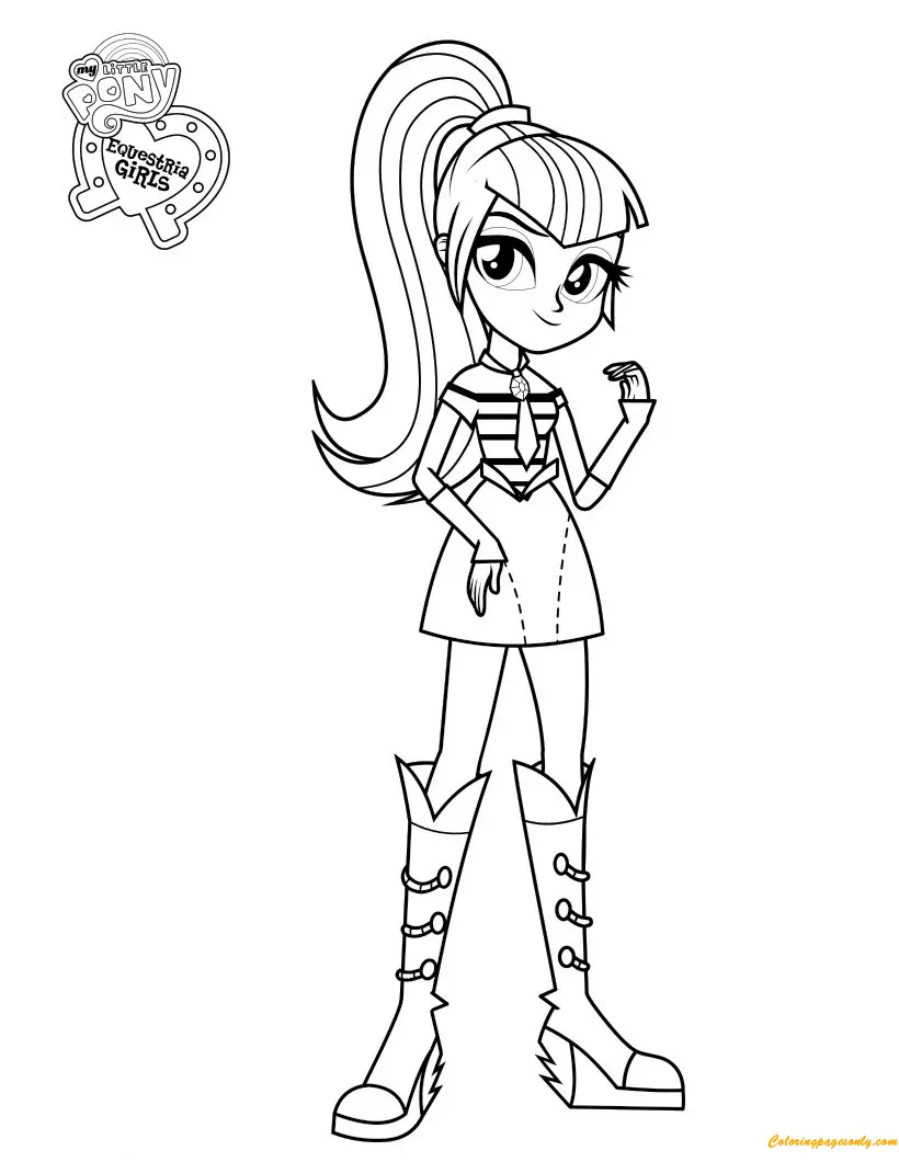 Desenhos de Equestria Girls Para Colorir 10