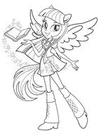 Desenhos de Equestria Girls Para Colorir 12