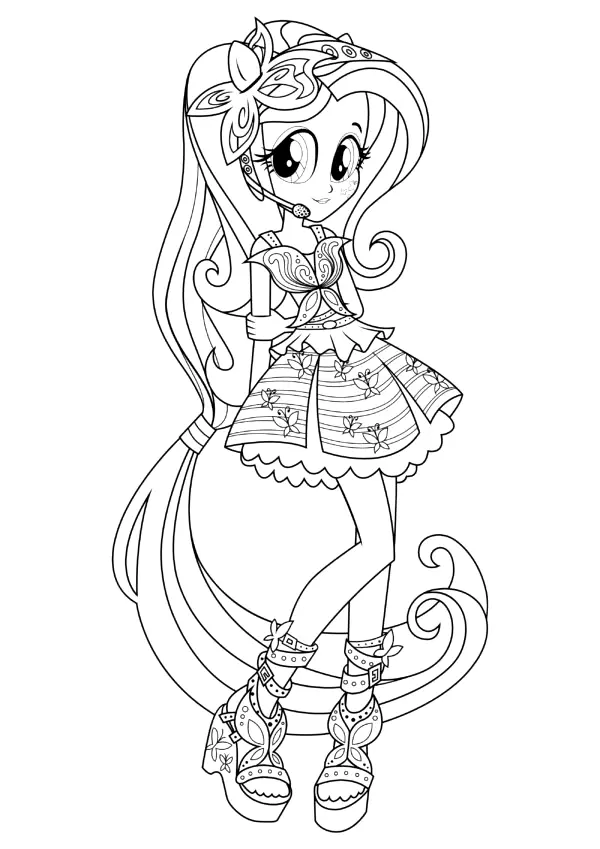 Desenhos de Equestria Girls Para Colorir 16