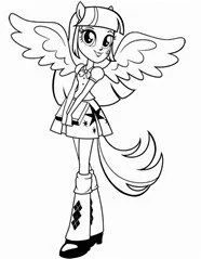 Desenhos de Equestria Girls Para Colorir 17