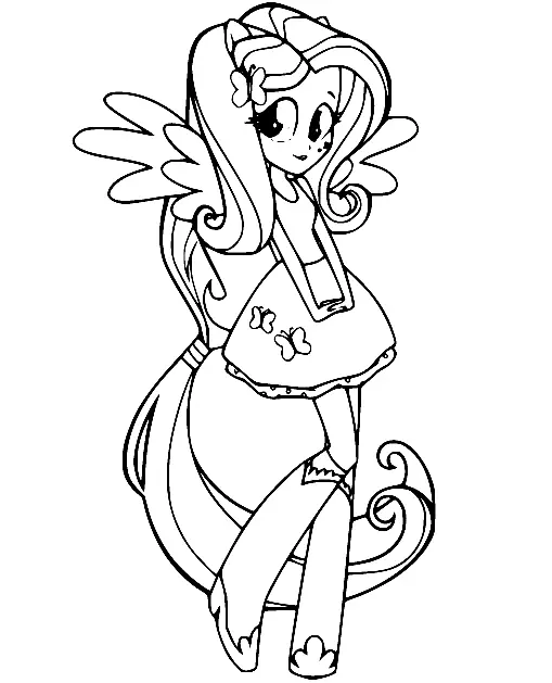 Desenhos de Equestria Girls Para Colorir 19