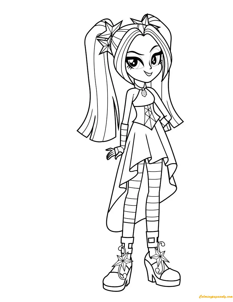 Desenhos de Equestria Girls Para Colorir 2