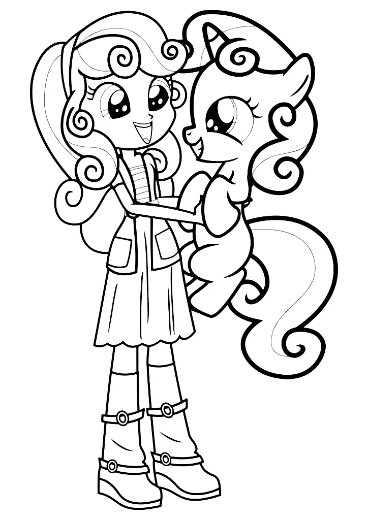 Desenhos de Equestria Girls Para Colorir 20