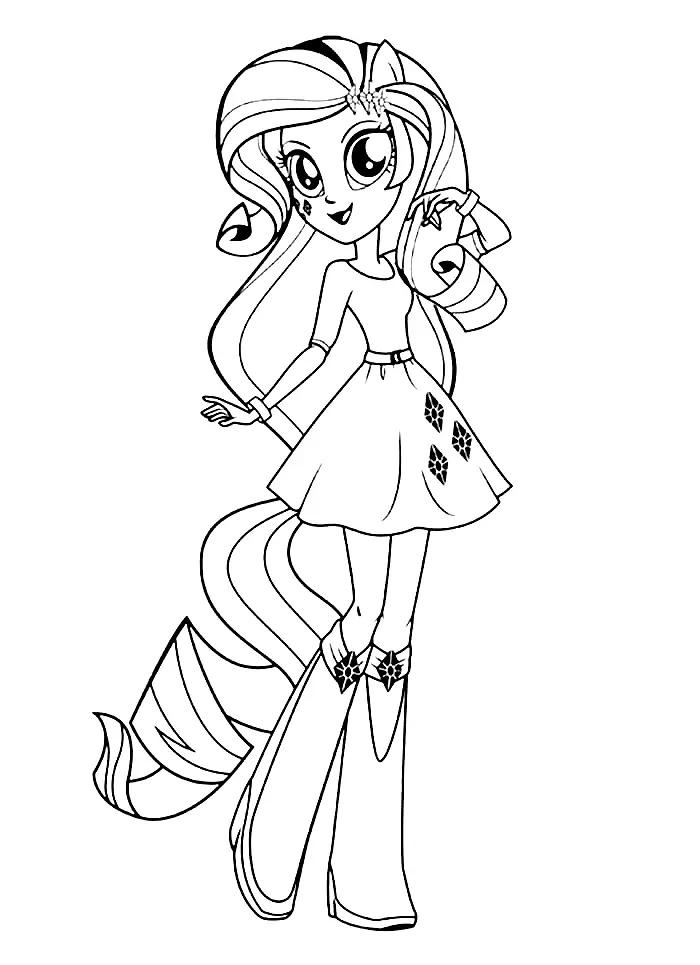 Desenhos de Equestria Girls Para Colorir 21