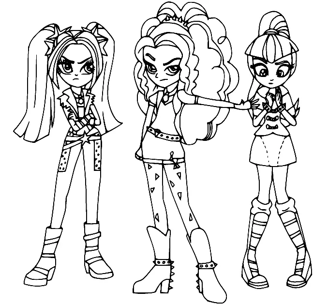 Desenhos de Equestria Girls Para Colorir 26