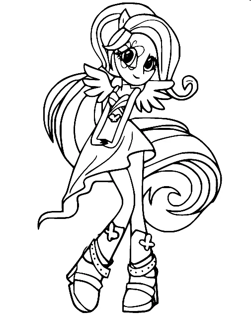 Desenhos de Equestria Girls Para Colorir 28