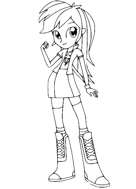 Desenhos de Equestria Girls Para Colorir 31