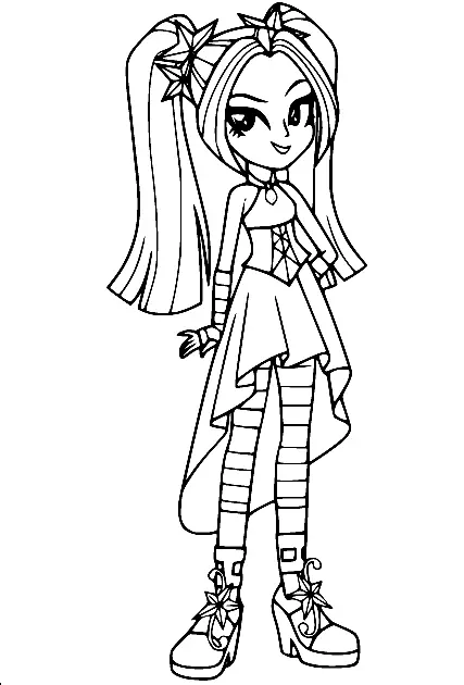 Desenhos de Equestria Girls Para Colorir 32