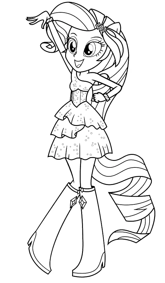 Desenhos de Equestria Girls Para Colorir 33