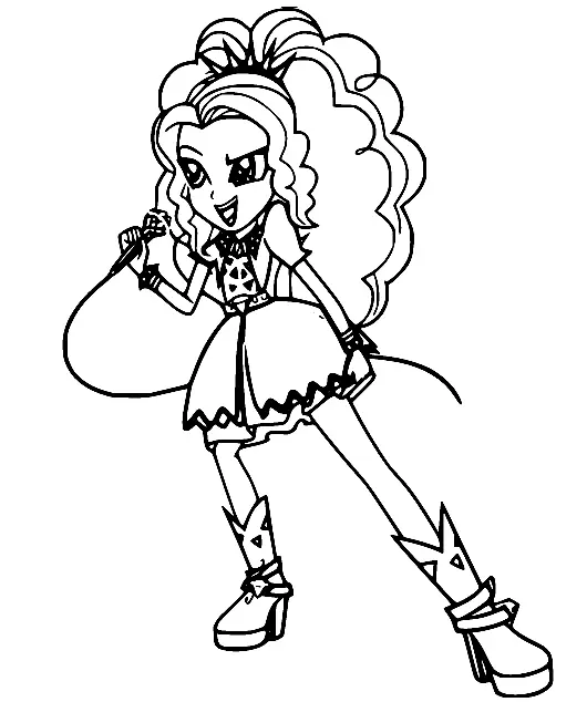 Desenhos de Equestria Girls Para Colorir 34