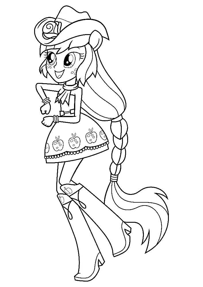 Desenhos de Equestria Girls Para Colorir 35