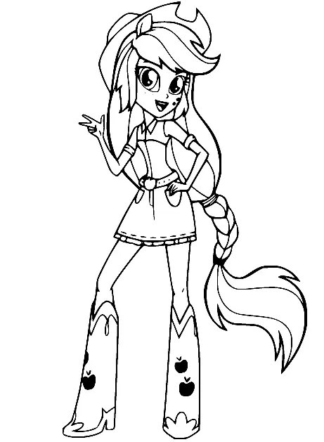 Desenhos de Equestria Girls Para Colorir 38