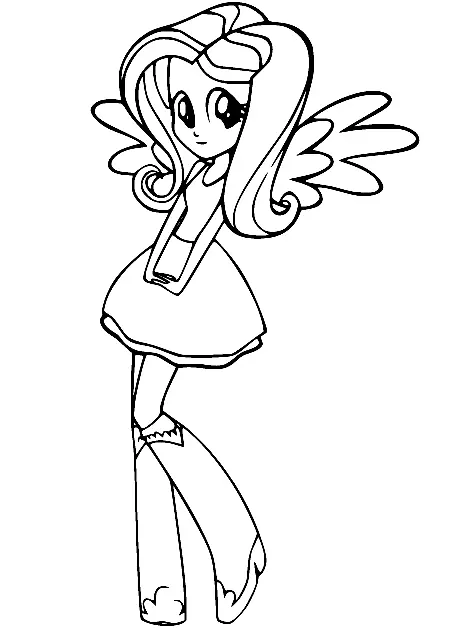 Desenhos de Equestria Girls Para Colorir 39