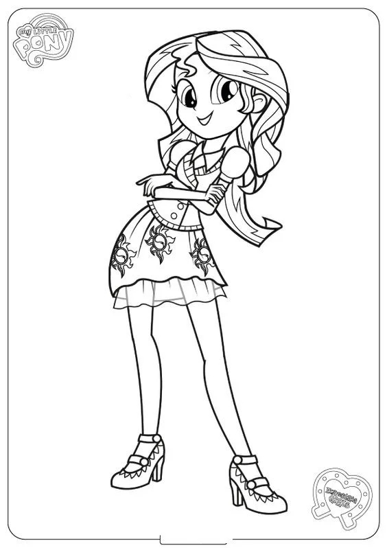 Desenhos de Equestria Girls Para Colorir 4